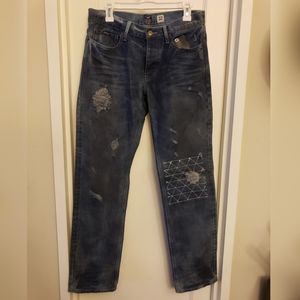 Born Fly Dirty Wash Denim Jeans